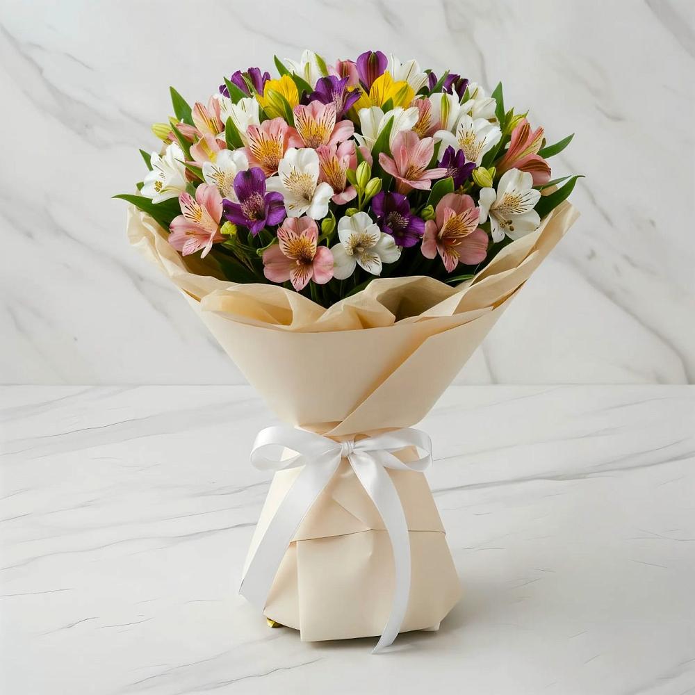 Букет цветов из: Альстромерии в Чупряково