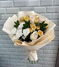 Букет цветов из:  Розы и Хризантемы в Чупряково