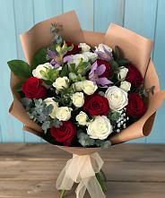 Букет цветов из:  Розы и Альстромерии #REPLACE_PRED# Чупряково