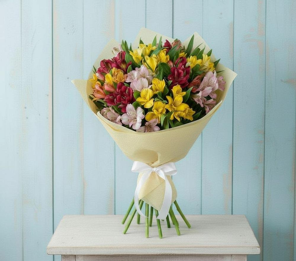 Букет цветов из: Альстромерии в Чупряково