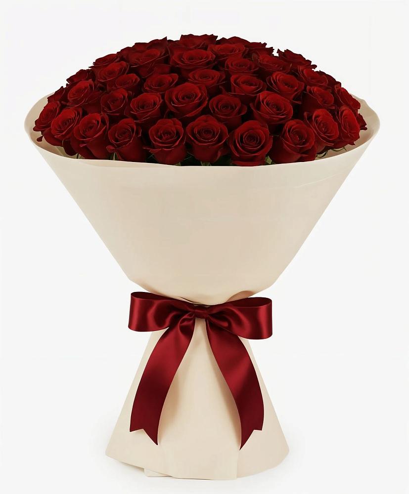 Букет 101 Бордовая роза Блэк Бакарра в Чупряково