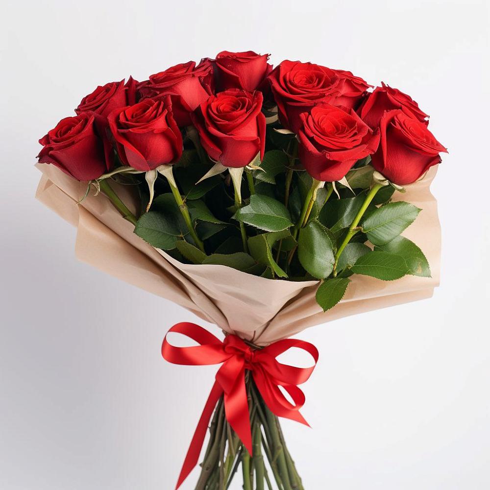 Букет 11 Красных роз Эдлесс Лав в Чупряково